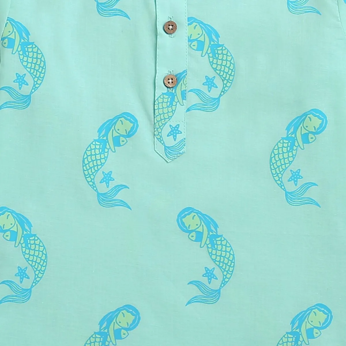 Adella The Mermaid- Unisex Kids Cotton Nightwear