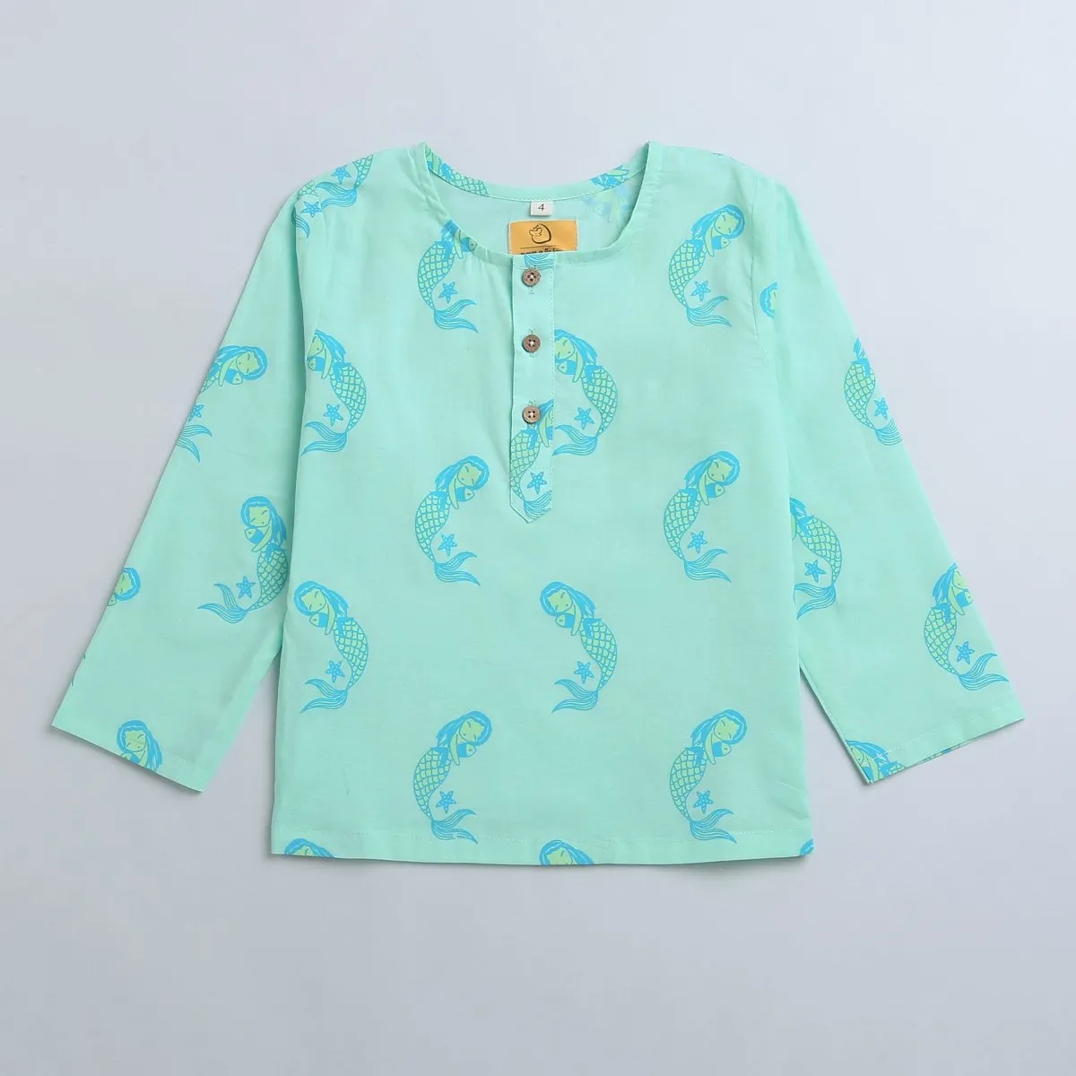 Adella The Mermaid- Unisex Kids Cotton Nightwear