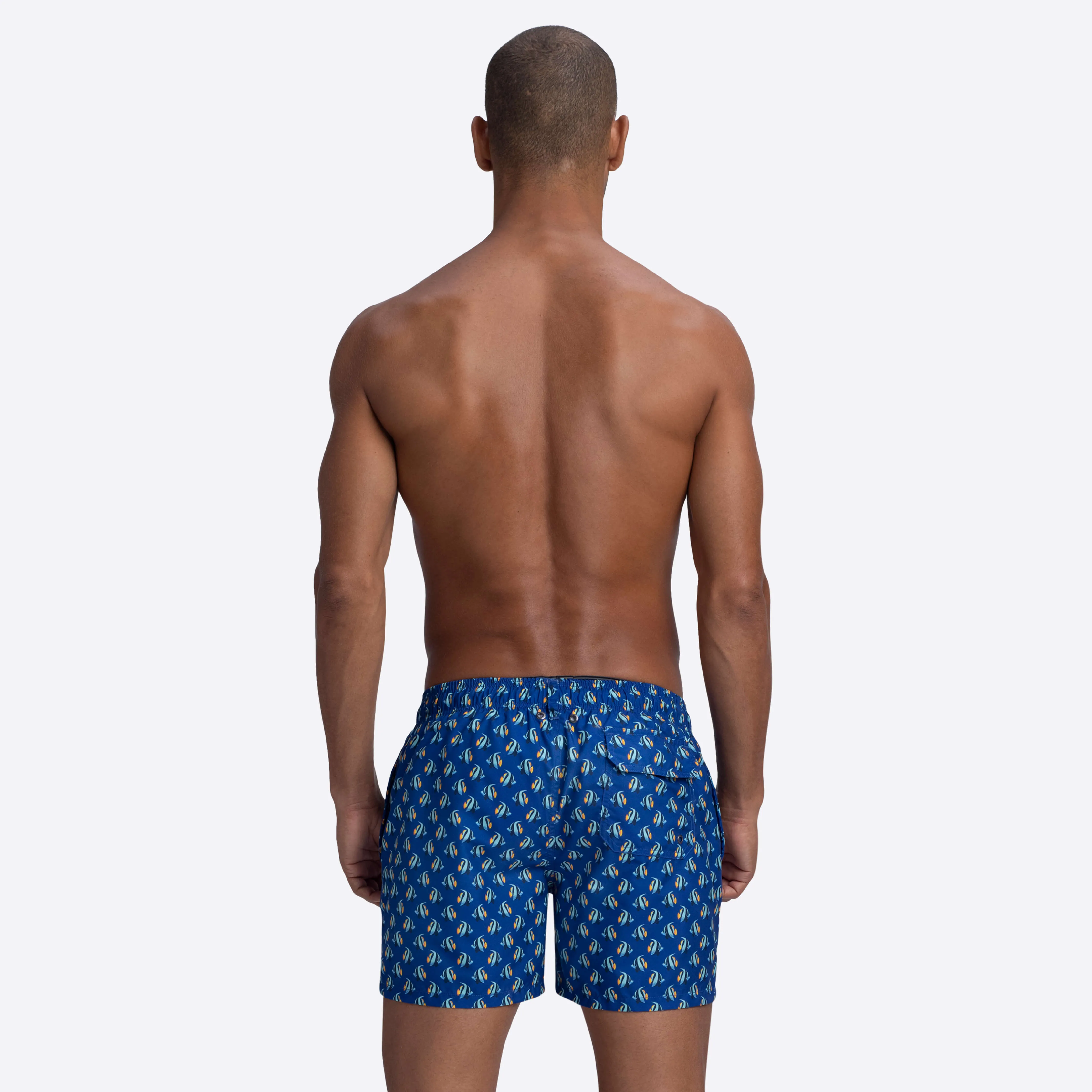 ARCHER Fish Print Swim Trunks