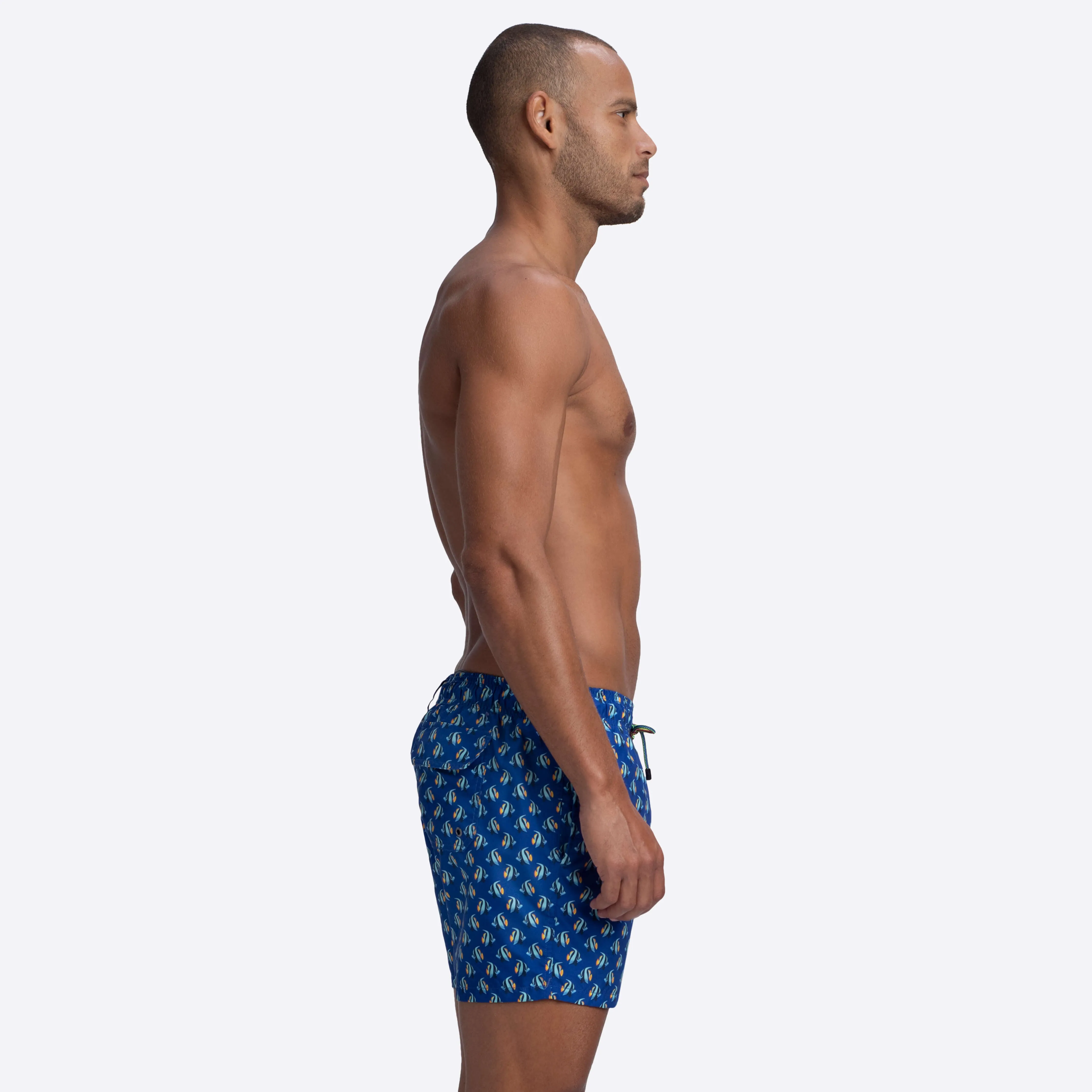 ARCHER Fish Print Swim Trunks