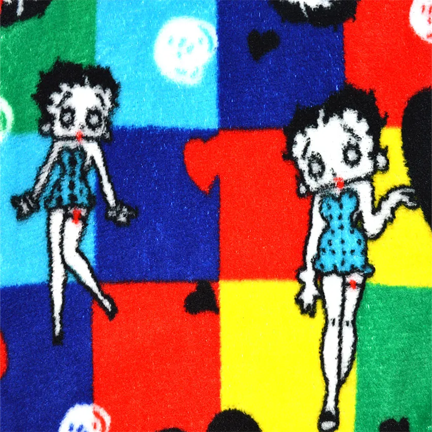 Betty Boop Colorblock Plush Onesie Hoodie Pajama