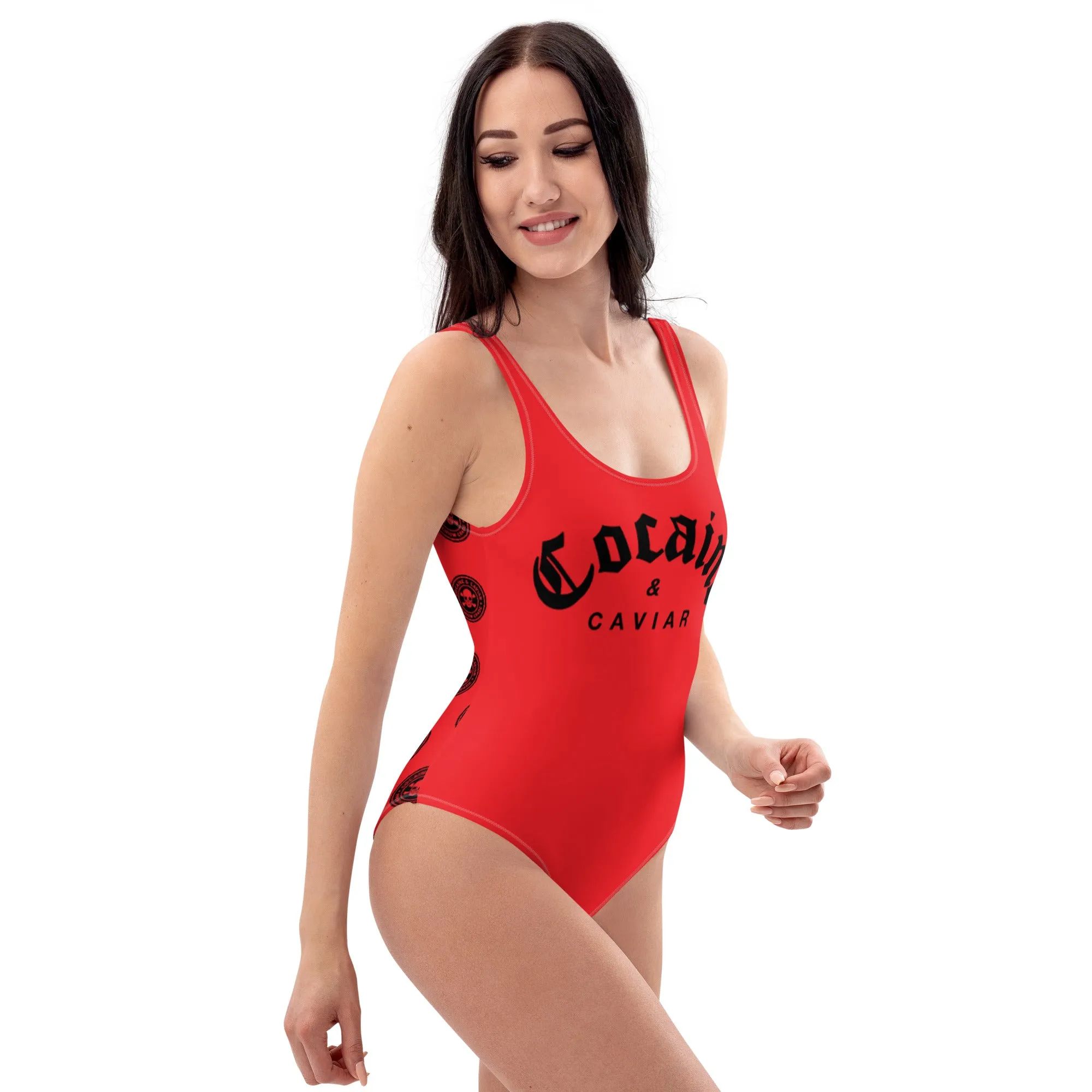 COCAINE & CAVIAR ONE-PIECE PATTERN BACK
