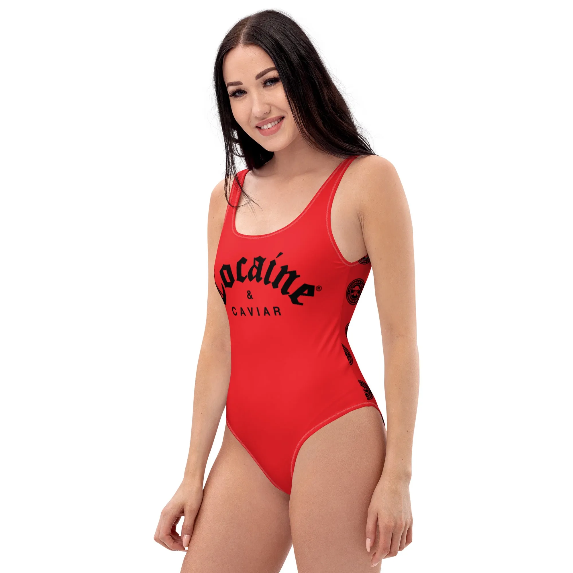 COCAINE & CAVIAR ONE-PIECE PATTERN BACK