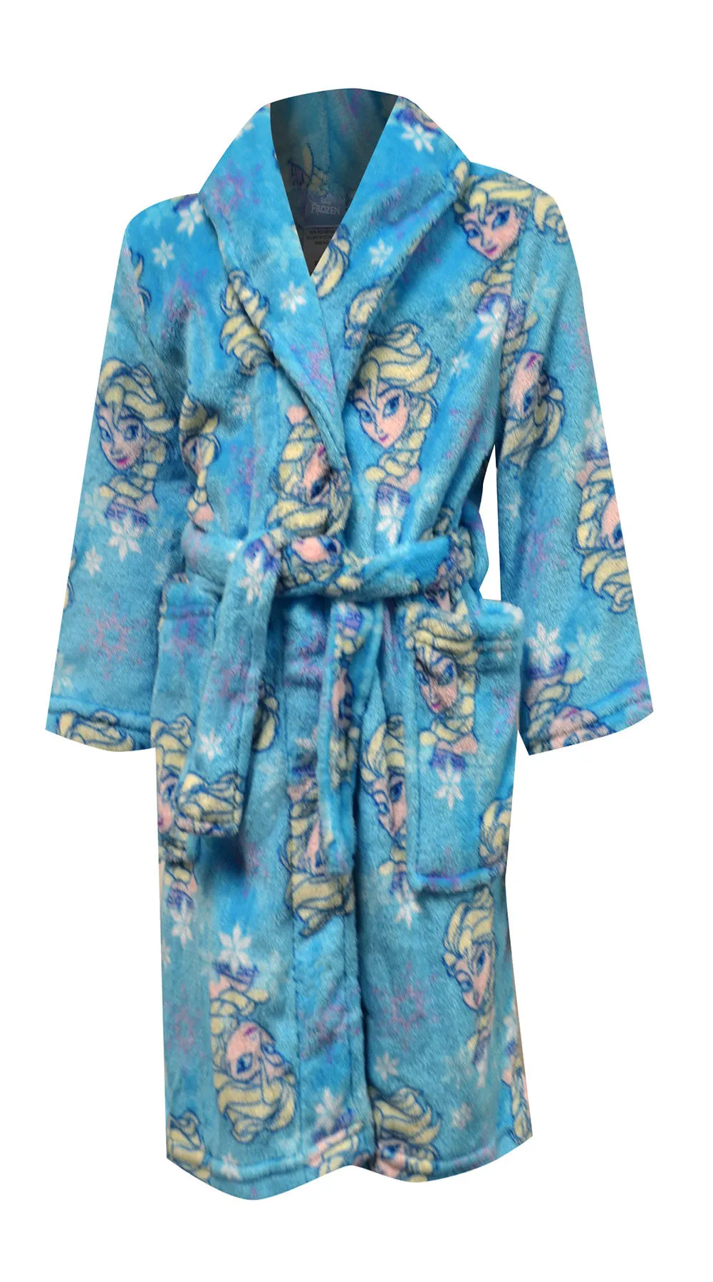 Disney Frozen Elsa Cozy Blue Plush Toddler Robe