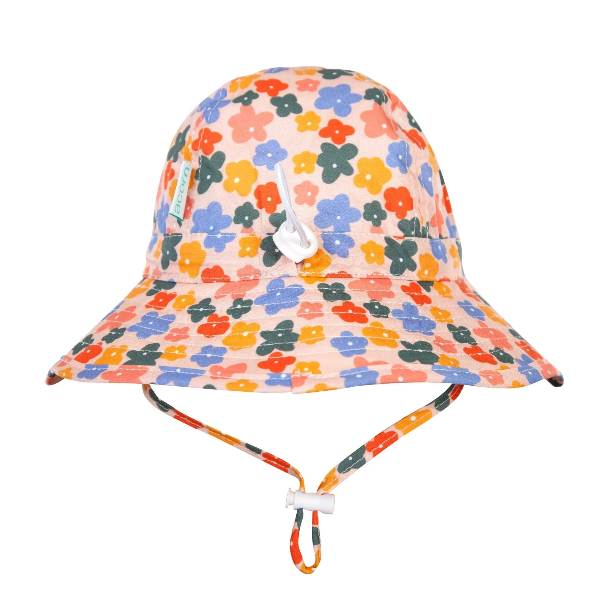 Flower Fields Wide Brim Infant Sunhat