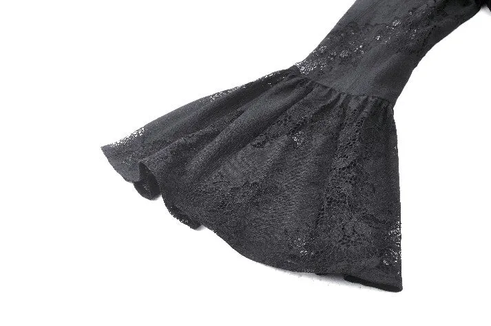 Gothic Lace Trimmed Elegant Long Robe JW274
