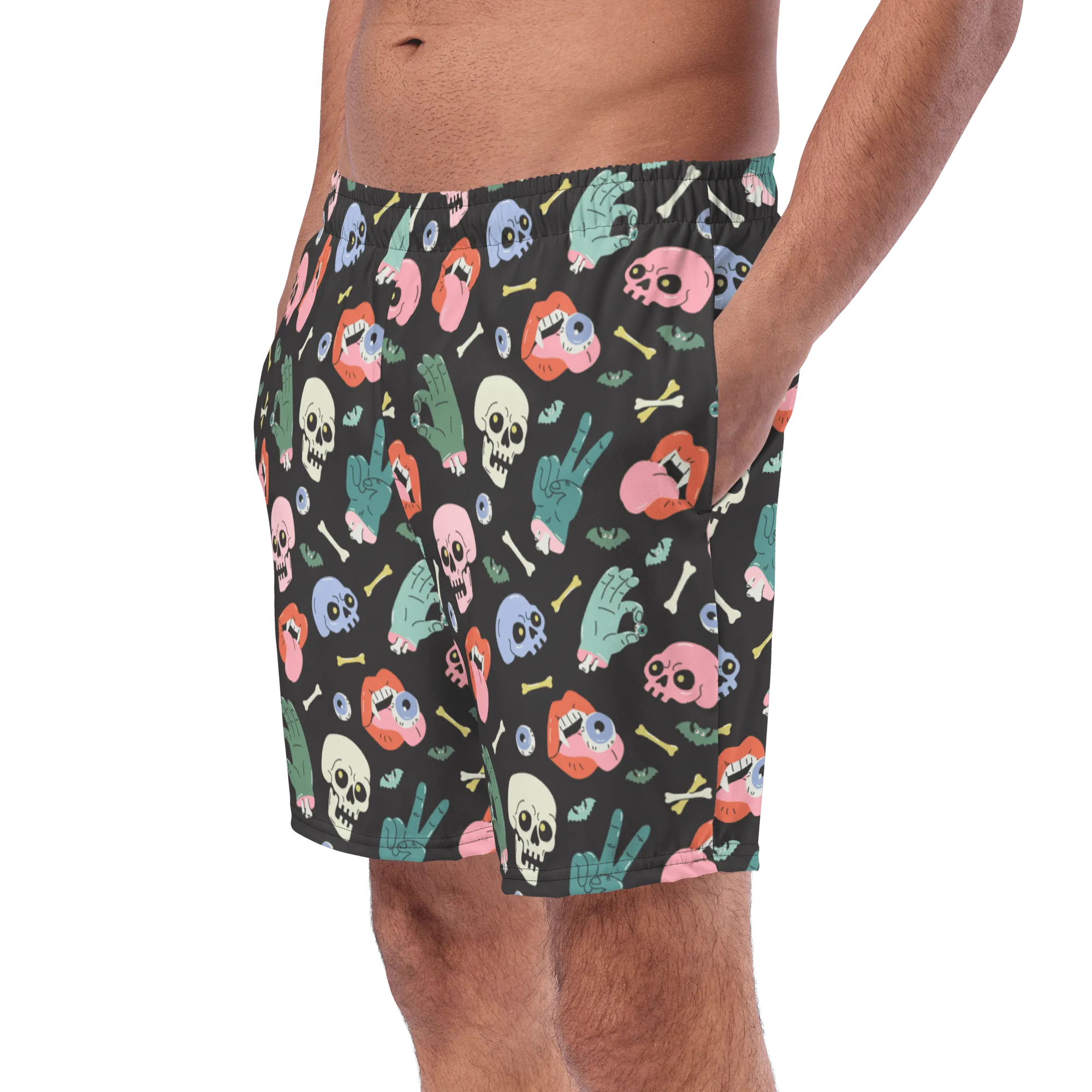 Graveyard Smash Men's Swim Trunks