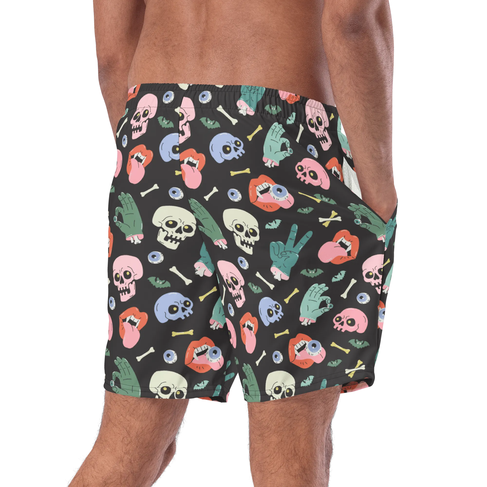 Graveyard Smash Men's Swim Trunks