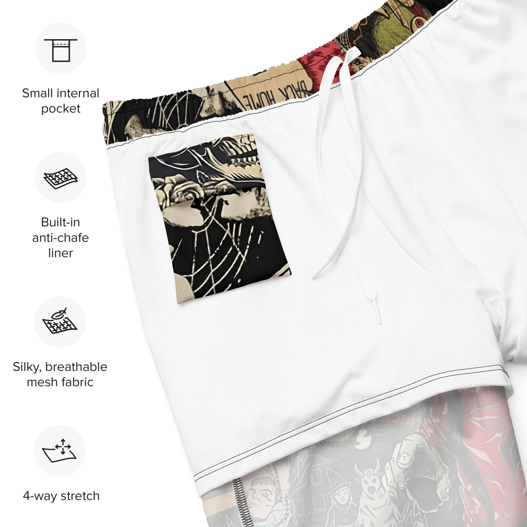 Halloween Horrors Men's Swim Trunks