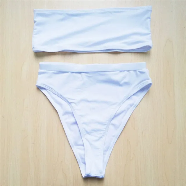 High Cut Leg Bandeau Sexy Bikini