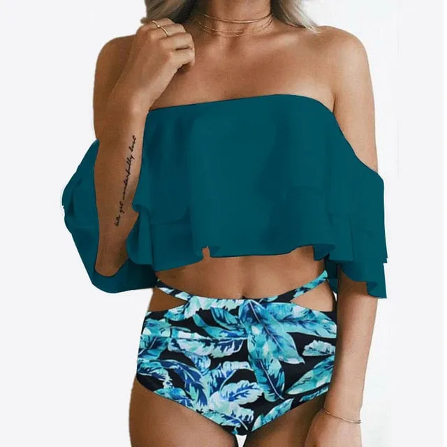 High Waist Jungle Bikini