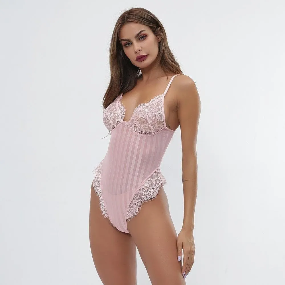 lace nightwear bodysuit