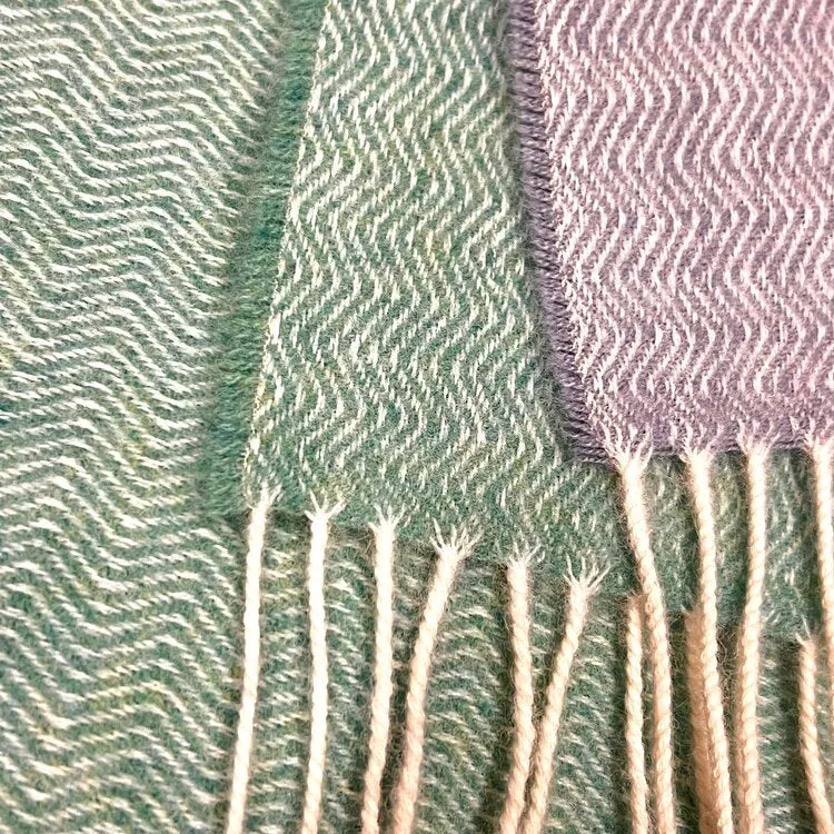 Lambswool Scarf – Bondi Wave - McNutt of Donegal