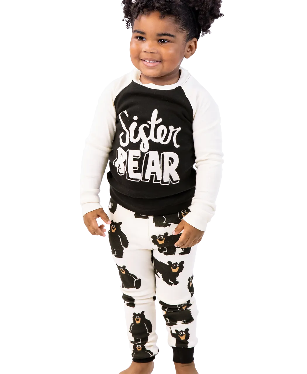 Lazyone Sister Bear Kid Long Sleeve Pajama Set