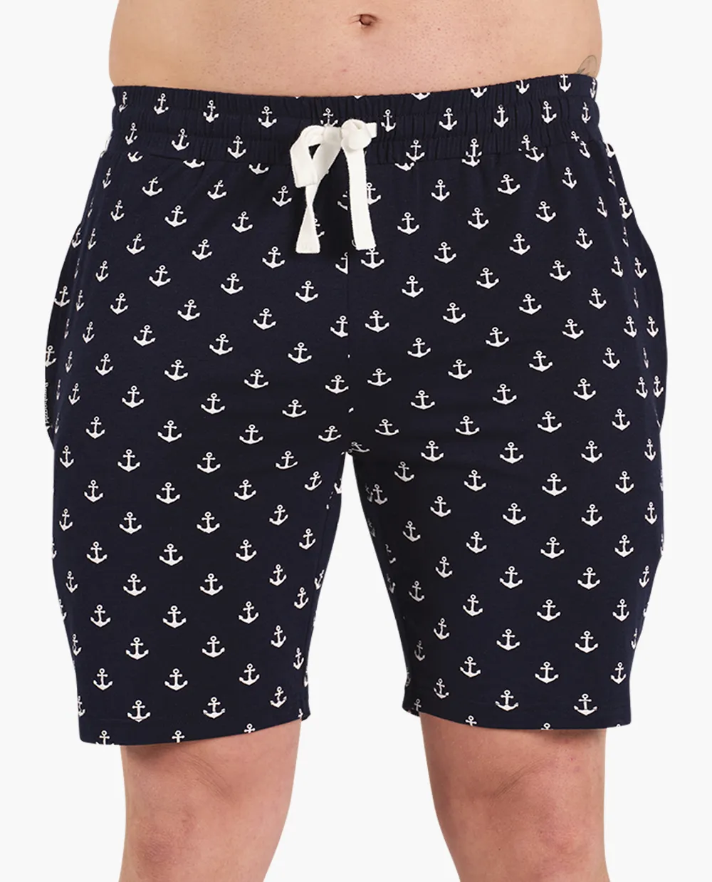 MENS ANCHOR BAMBOO JERSEY SLEEP SHORT