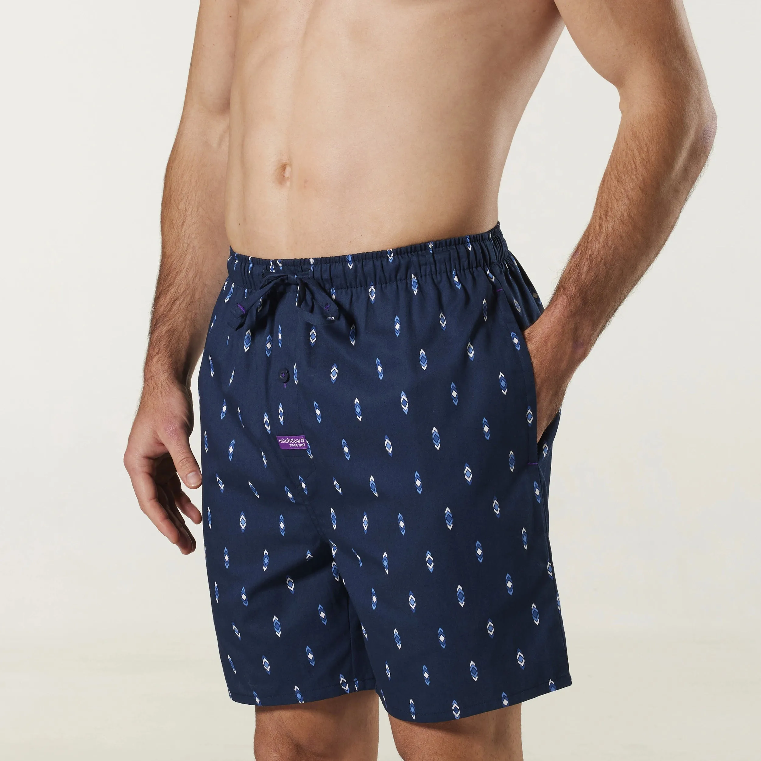 Men's Flint Cotton Sleep Short - Navy