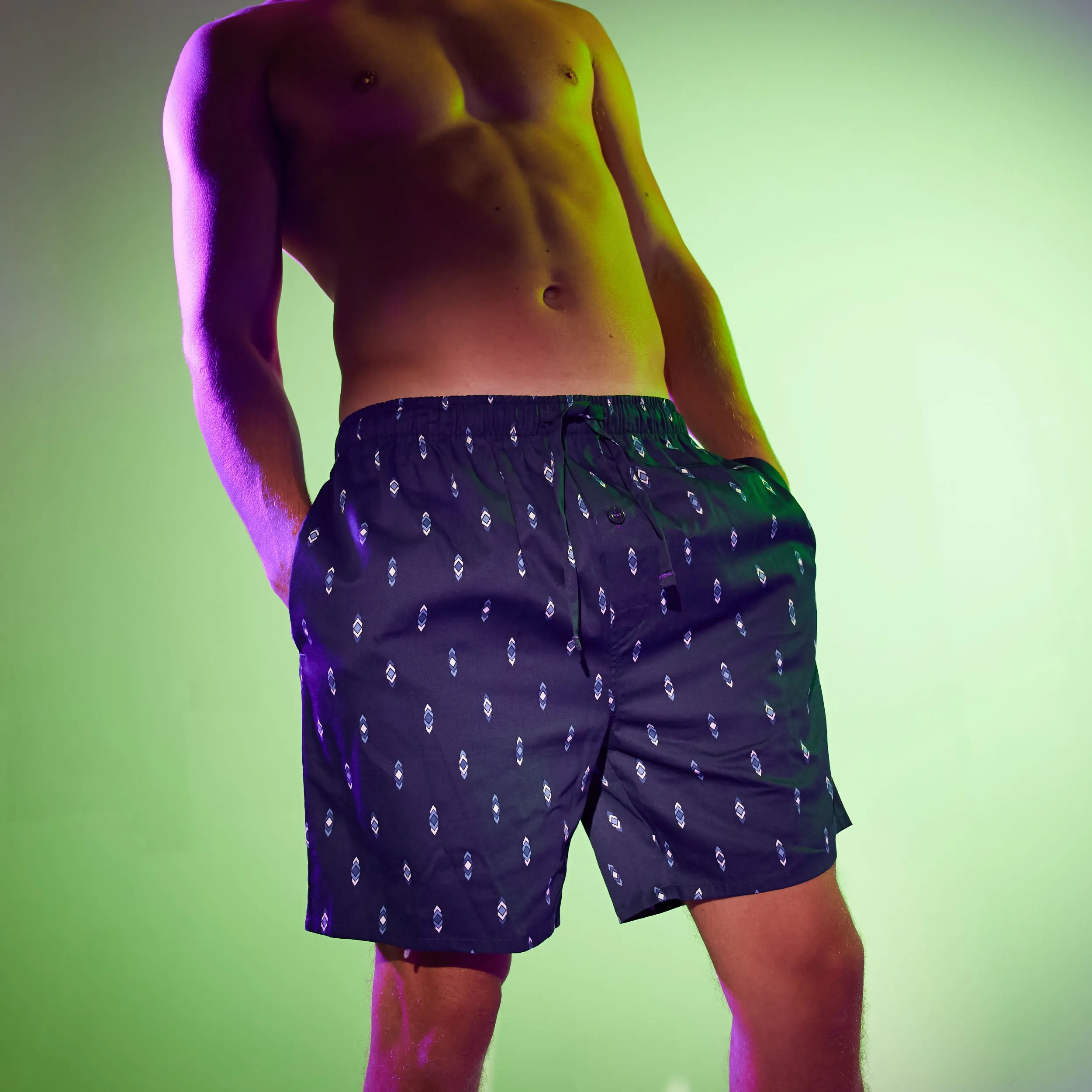 Men's Flint Cotton Sleep Short - Navy