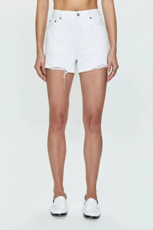 Nova High Rise Relaxed Cut Off -White Vintage
