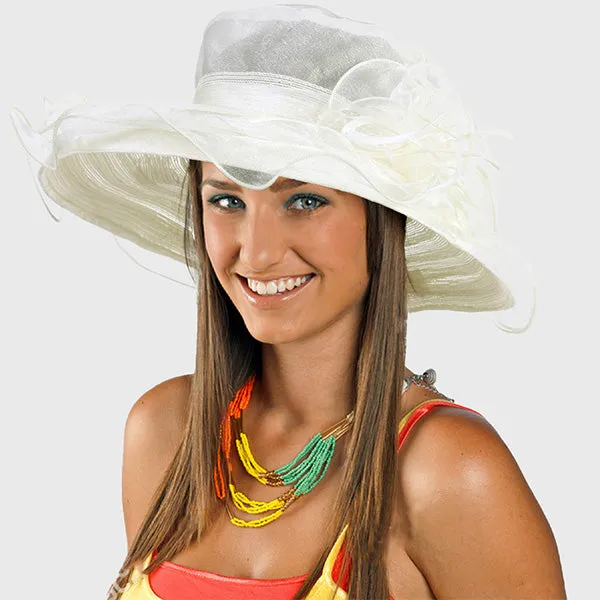 Organza Church Dress Derby Tea Wedding Hats S054