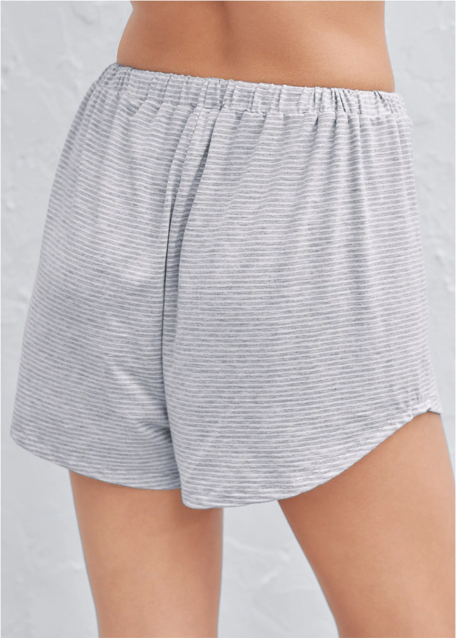 Pajama Shorts - Grey Multi