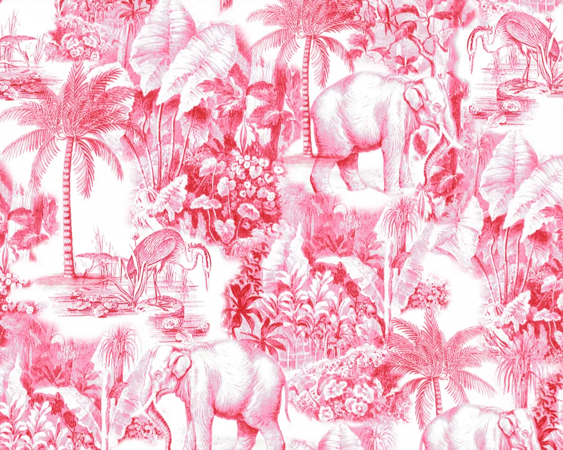 Palm Grove Toile Pima Knit Capri Set