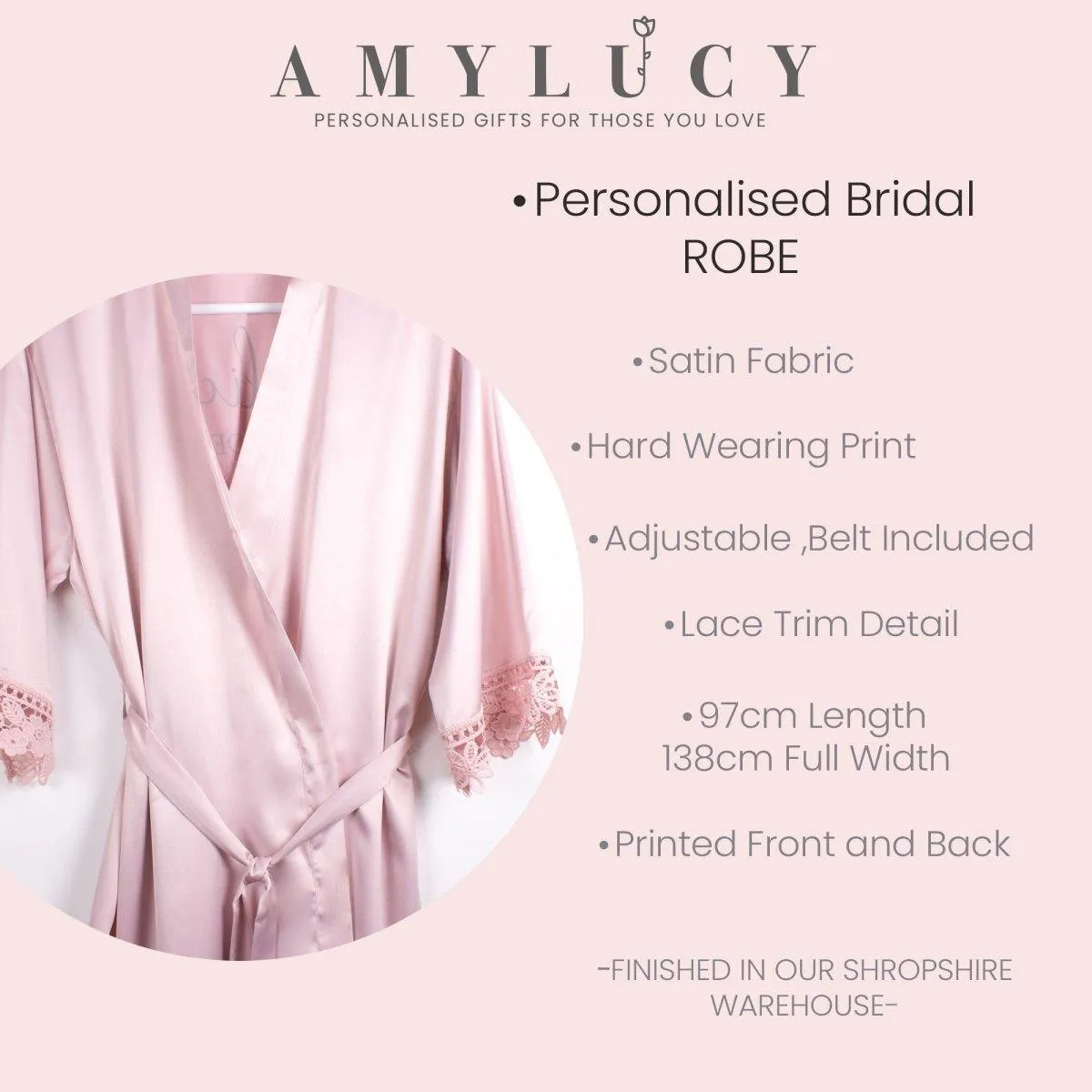 Personalised Bridesmaid Robe, Bridesmaid Robes Personalised, Bridal Robes, Bachelorette Robes, Bride Shower Robes