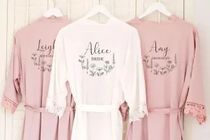 Personalised Bridesmaid Robe, Bridesmaid Robes Personalised, Bridal Robes, Bachelorette Robes, Bride Shower Robes