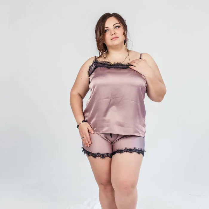 Plus size Cami And Short Set (5XL-6XL)