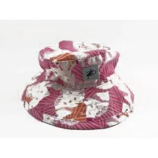 Puffin Gear Wide Brim Sunbaby Hat - Pink Zebra