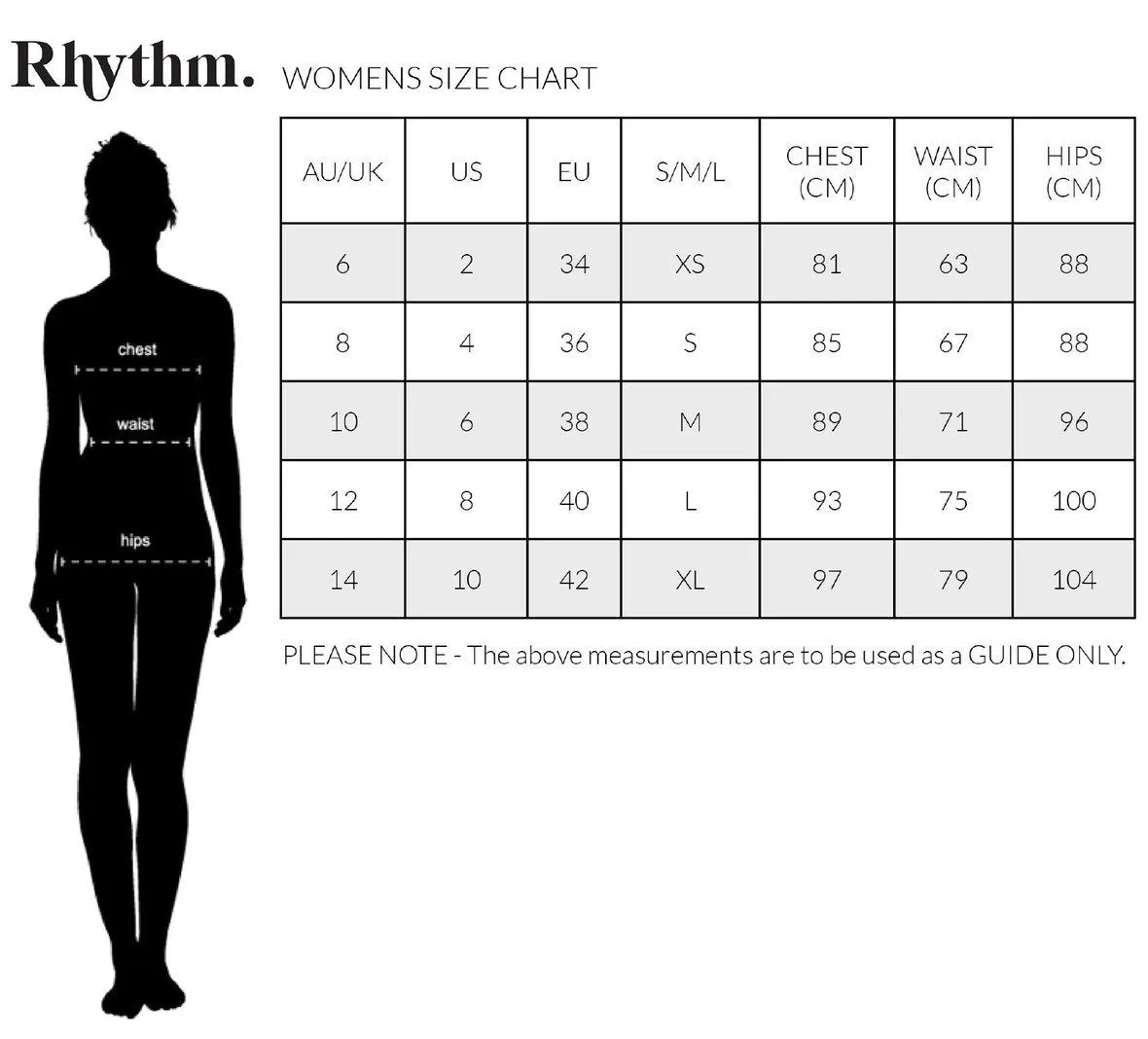 RHYTHM Essential Rib Hi Cut Bottom