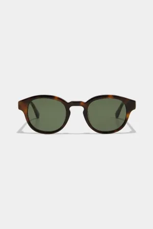 Round Frame Sunglasses Tortoise