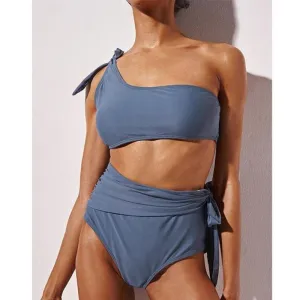 Sexy One Shoulder High Waist Bikini