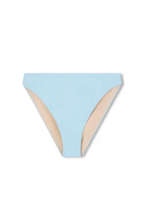 Signature Stripe High Cut Brief - Shallow Blue