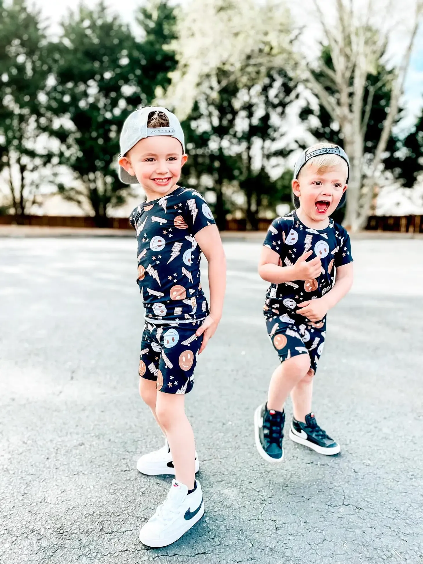Skater Bamboo Shortie Set