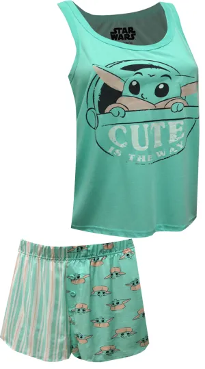 Star Wars Mandalorian Cute Is The Way Shortie Pajama