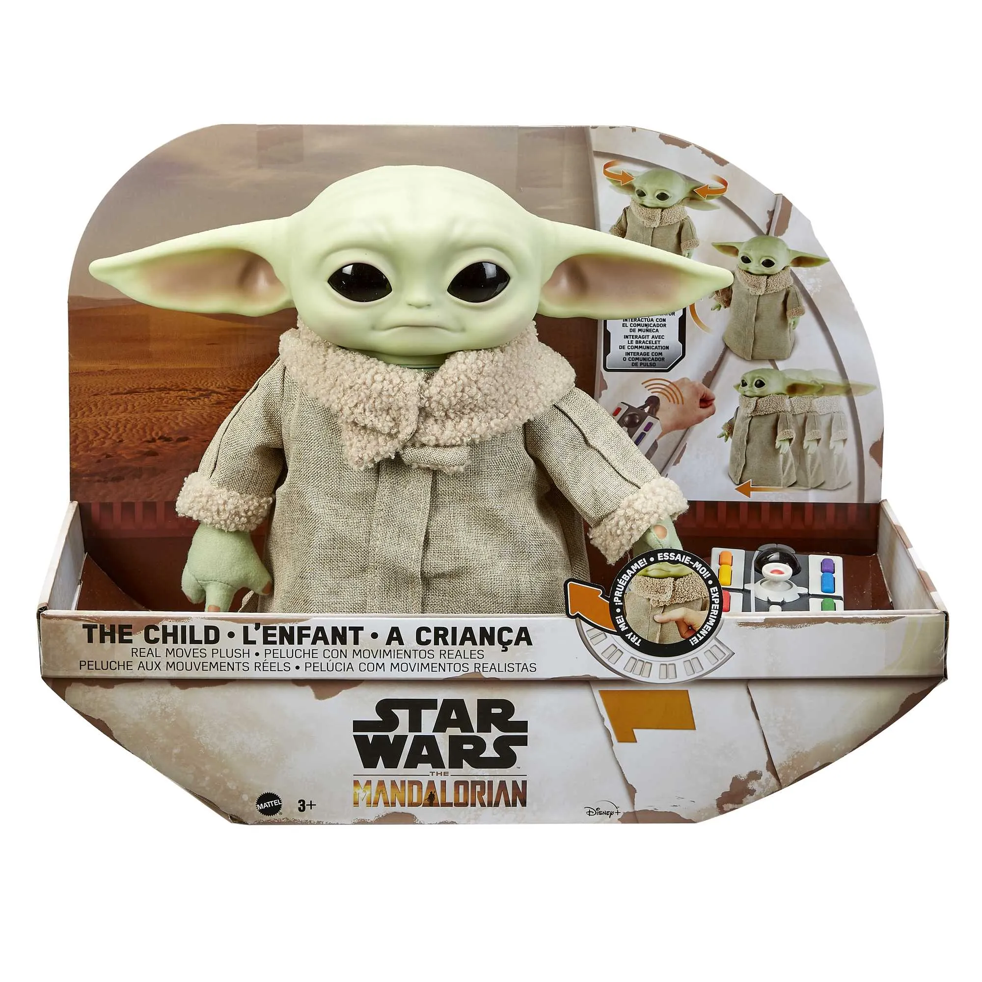 Star Wars The Mandalorian The Child Real Moves Plush