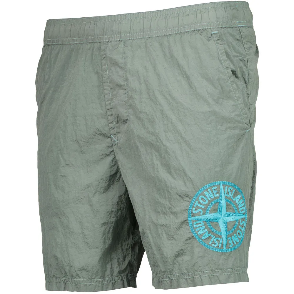 Stitches Five Nylon Metal Swim Shorts