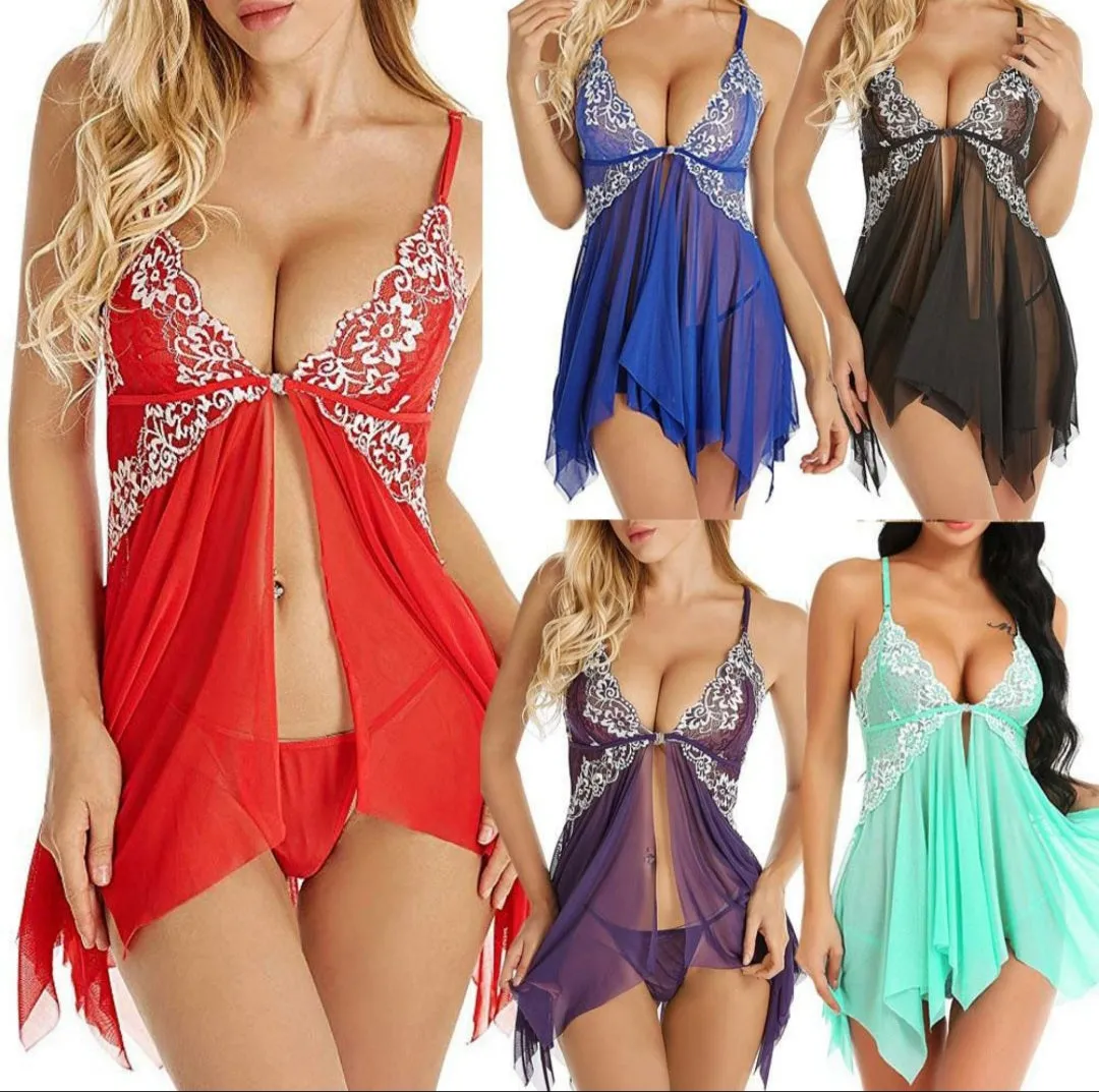 Wholesale Pack of 12 Sexy Sleepwear Lingerie Set