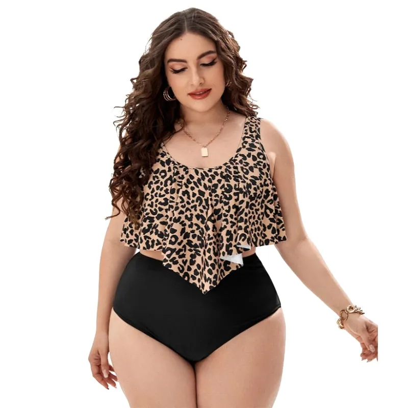 Women Push Up Bikinis Set Swimwear Plus Size High Waist Swimsuit Beachwear