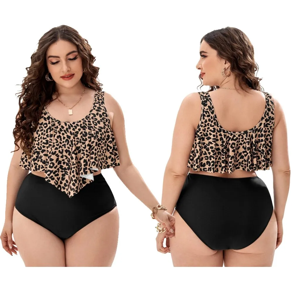 Women Push Up Bikinis Set Swimwear Plus Size High Waist Swimsuit Beachwear