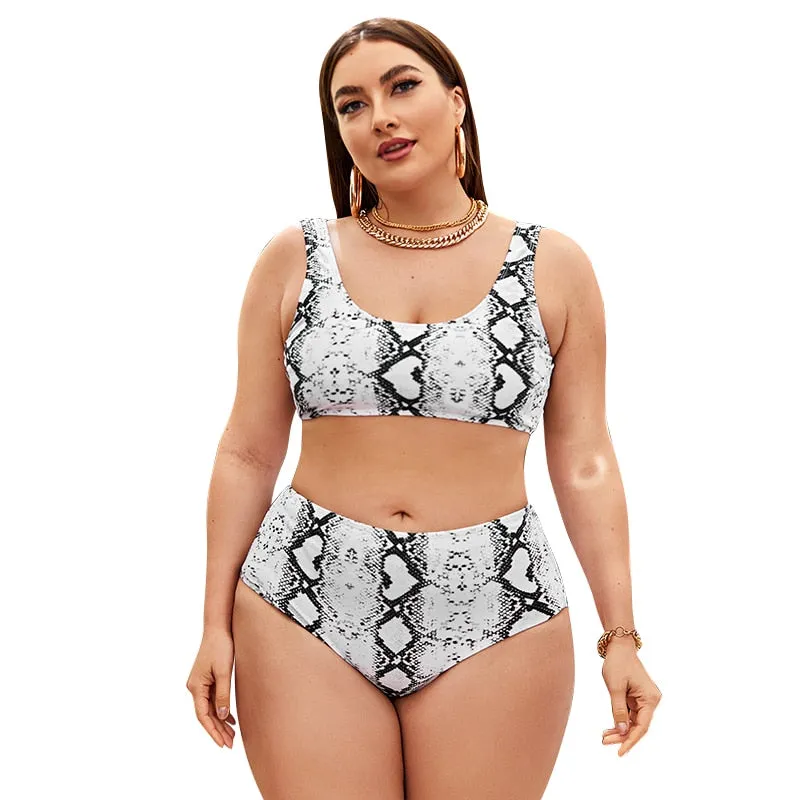 Women Push Up Bikinis Set Swimwear Plus Size High Waist Swimsuit Beachwear