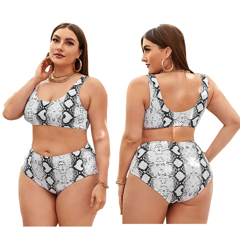 Women Push Up Bikinis Set Swimwear Plus Size High Waist Swimsuit Beachwear