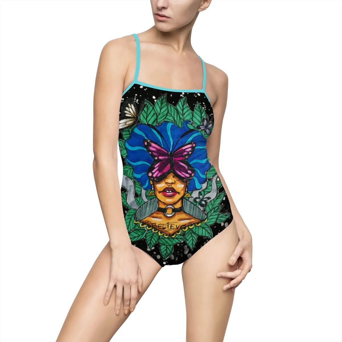 Women's One-piece Bodysuit / Swimsuit - Believe